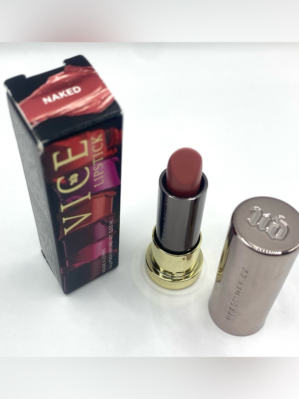 Urban Decay Vice Lipstick Naked (Cream) Travel Size .03 oz NIB